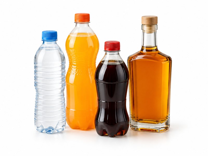 Agua, refrescos y destilado en botella