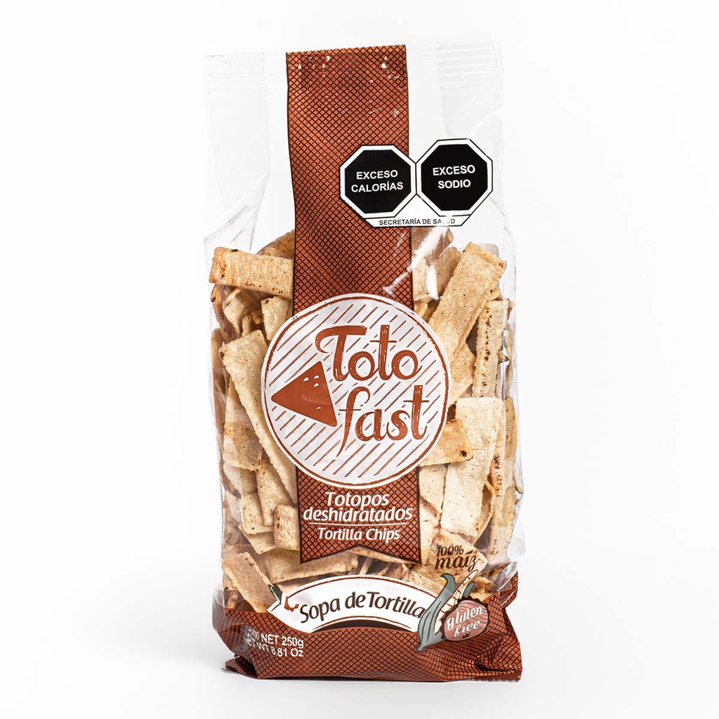 Totopos para sopa de tortilla Totofast 250 g