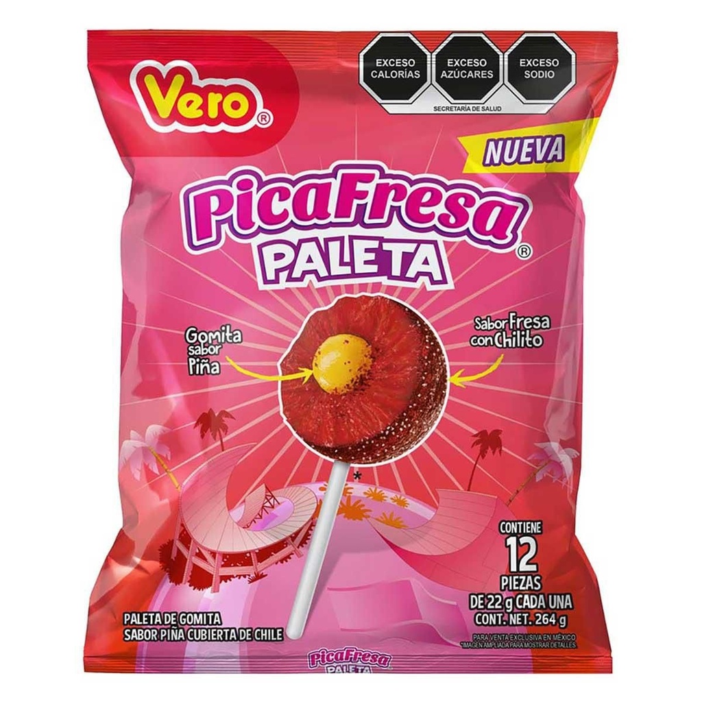 Pica Fresa Gigante — paquete de 60 pz