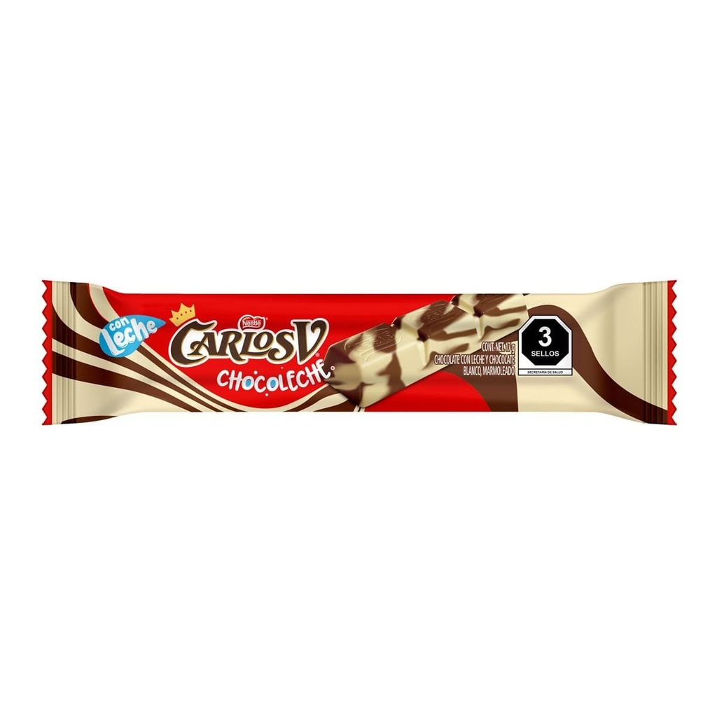 Chocolate Carlos V Tradicional — paquete de 28 pz