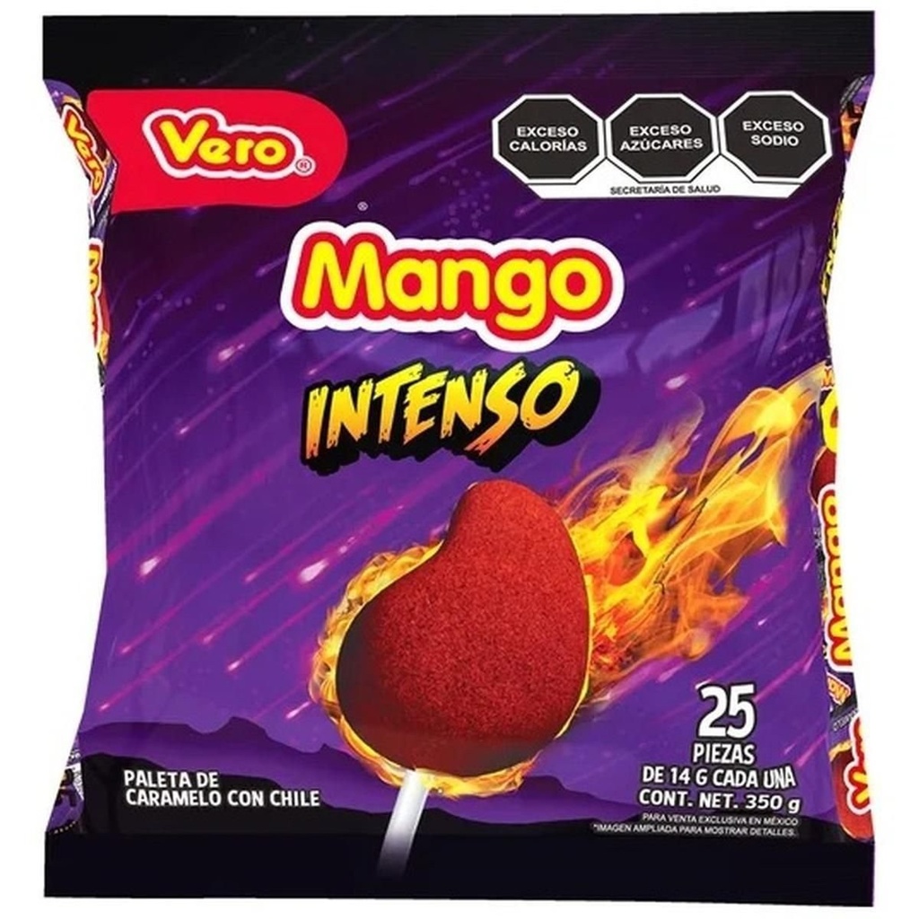 Paleta Mango con Chile Vero — paquete de 40 pz