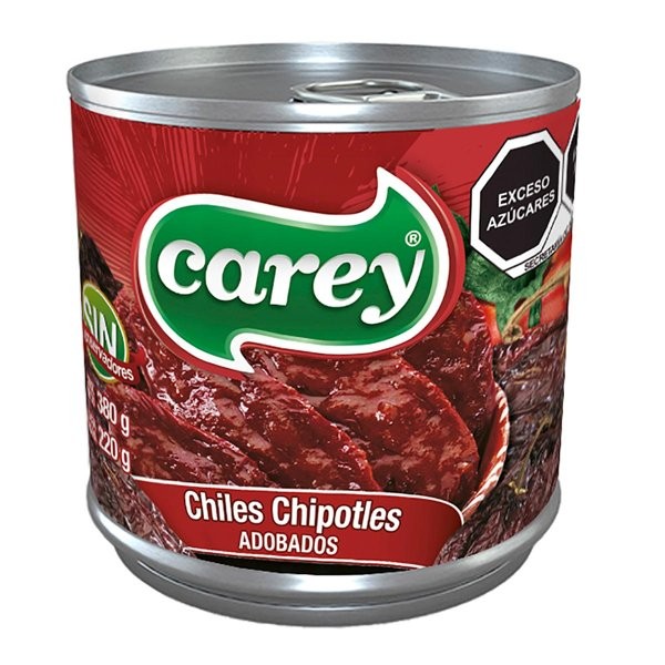 Chipotles adobados Carey — lata de 2.8 kg