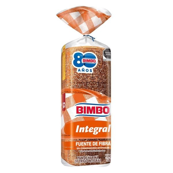 Pan integral Bimbo grande — por unidad