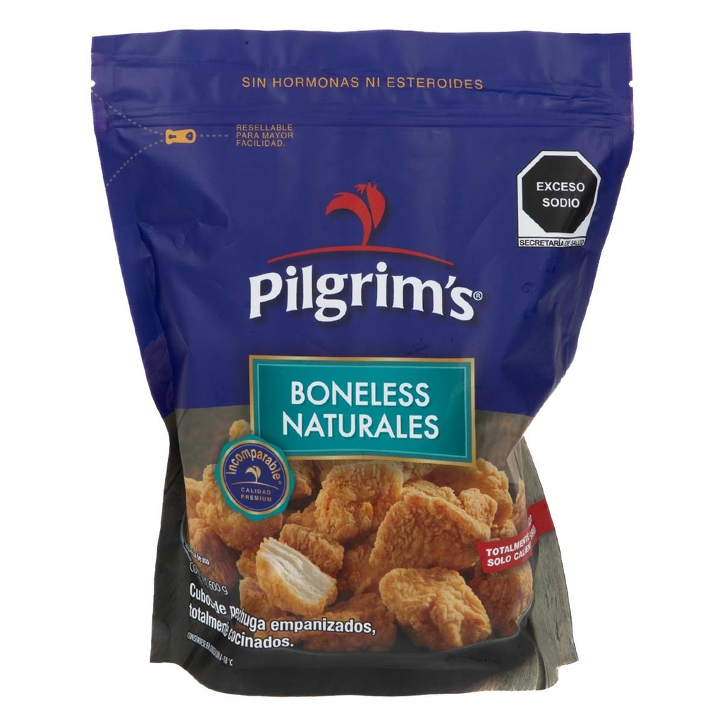 Boneless de pollo en cubos Pilgrim's — caja de 12 kg