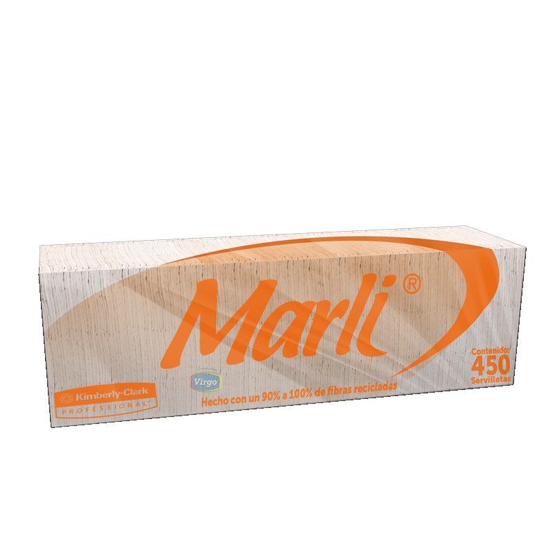 Servilletas Marli — caja de 12 paquetes de 450 pz