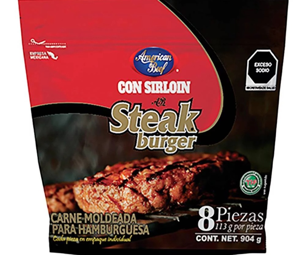 [48] Hamburguesa sirloin american beef 1 kg
