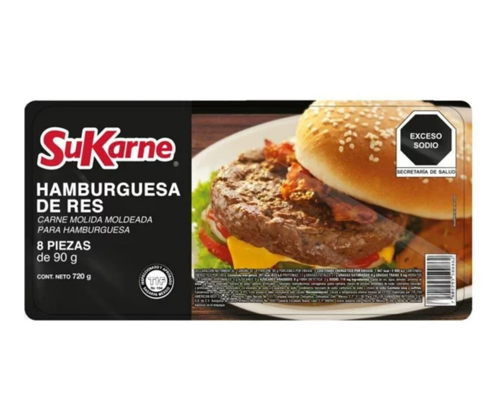[48] Hamburguesa su-karne  8pz